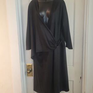 Black dress with hip gathering 18/20 Lane Bryant